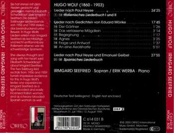 CD Hugo Wolf: Italienisches Liederbuch, Morike-Lieder & Spanisches Liederbuch