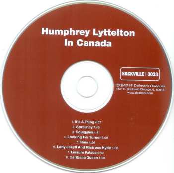 CD Humphrey Lyttelton: In Canada