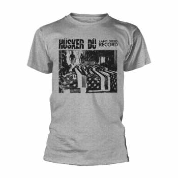 Merch Hüsker Dü: T-shirt Land Speed Record (grey)