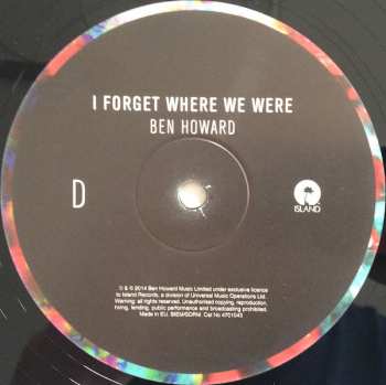 2LP Ben Howard: I Forget Where We Were LTD