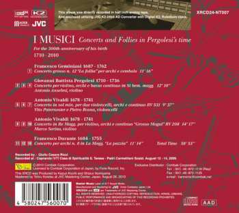 CD I Musici: Concerts And Follies In Pergolesi's Time