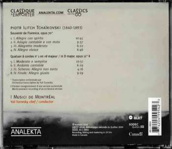 CD Pyotr Ilyich Tchaikovsky: Souvenir de Florence, Quatuor no 1, Transcriptions orchestrales