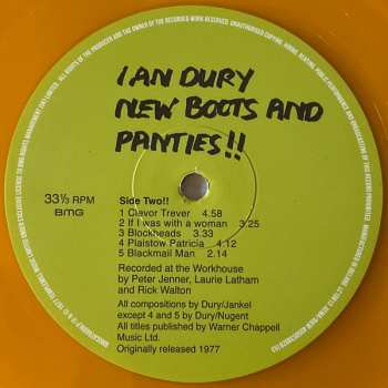LP Ian Dury: New Boots And Panties!! CLR