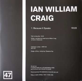 LP Ian William Craig: Split Series #24 LTD | NUM
