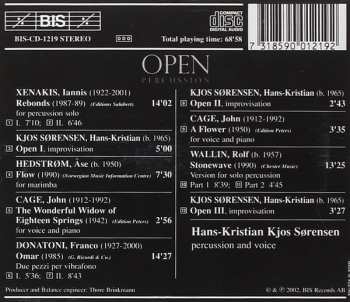 CD John Cage: Open Percussion
