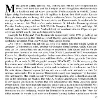 CD Bohuslav Martinů: Concertos For Cello & Winds