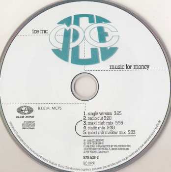 CD ICE MC: Music For Money