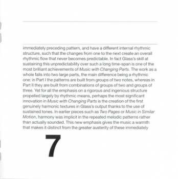 CD Philip Glass: Music With Changing Parts