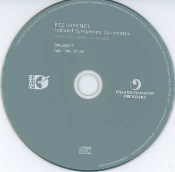CD/Blu-ray Daníel Bjarnason: Recurrence