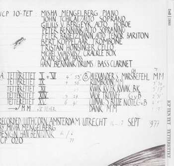 CD ICP Tentet: Tetterettet 