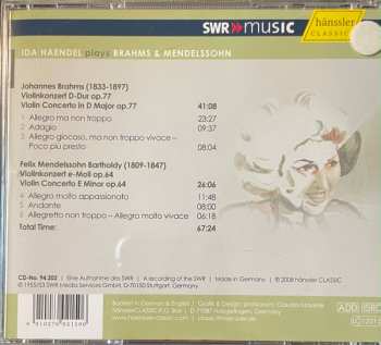 CD Johannes Brahms: Violin Concertos 