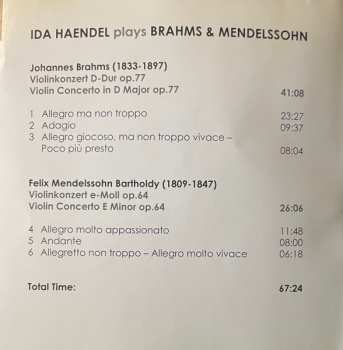 CD Johannes Brahms: Violin Concertos 