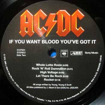 LP AC/DC: If You Want Blood You've Got It