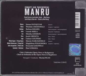 2CD Ignacy Jan Paderewski: Manru