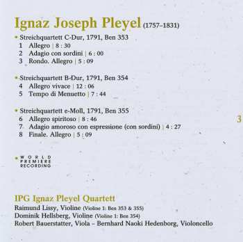 SACD Ignaz Pleyel: Streichquartette Ben 353-354-355 "Neapler Quartette"