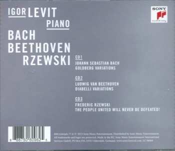 3CD Johann Sebastian Bach: Goldberg Variations / Diabelli Variations / The People United Will Never Be Defeated 