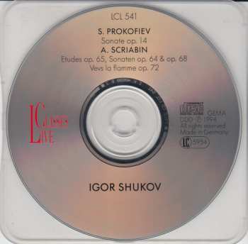 CD Igor Zhukov: Prokofiev Scriabin