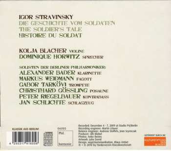 CD Igor Stravinsky: Die Geschichte Vom Soldaten 