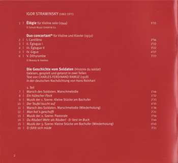 CD Igor Stravinsky: Die Geschichte Vom Soldaten – Élégie – Duo Concertant