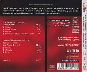 SACD Igor Stravinsky: Divertimento / Violin Sonata