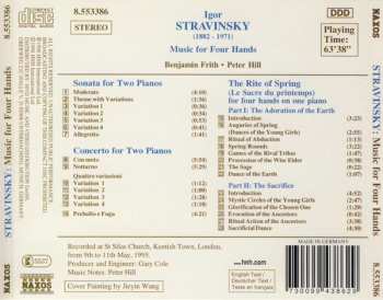 CD Igor Stravinsky: Music For Four Hands (The Rite Of Spring • Sonata • Concerto)