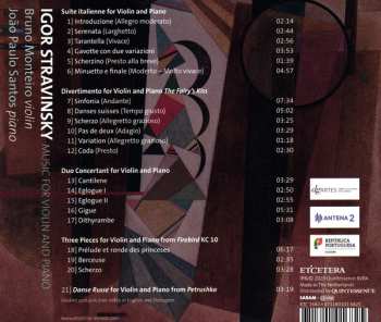 CD Igor Stravinsky: Music For Violin And Piano
