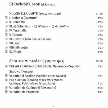 SACD Igor Stravinsky: Pulcinella Suite / Apollon Musagète / Concerto In D For String Orchestra