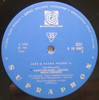 LP Igor Stravinsky: Skladby Igora Stravinského Inspirované Jazzem