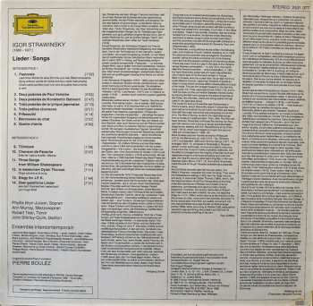 LP Igor Stravinsky: Songs