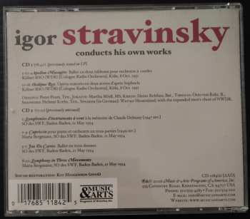 2CD Igor Stravinsky:  Stravinsky Conducts Stravinsky: Apollo · Oedipus Rex · Symphonies Of Winds · Capriccio  · Jeu De Cartes · Symphony In 3 Movements