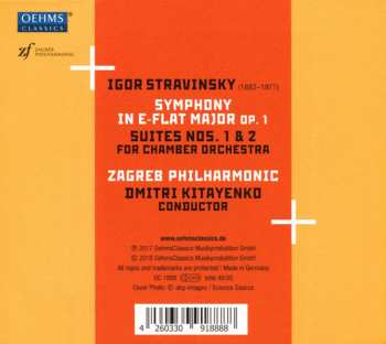 CD Igor Stravinsky: Symphony In E-flat Major, Op. 1; Suites Nos. 1 & 2 For Chamber Orchestra