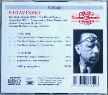 2CD Igor Stravinsky: The Firebird Suite • The Rite Of Spring • Pétrouchka • Symphony In Three Movements