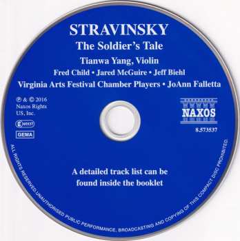 CD Igor Stravinsky: The Soldier's Tale (Complete)