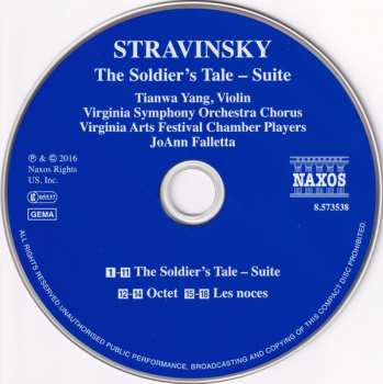 CD Igor Stravinsky: The Soldier's Tale – Suite / Octet ∙ Les Noces