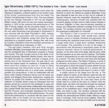 CD Igor Stravinsky: The Soldier's Tale – Suite / Octet ∙ Les Noces
