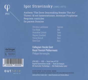 CD Igor Stravinsky: Threni - Requiem Canticles
