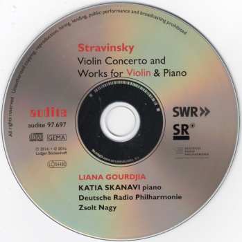 CD Igor Stravinsky: Violin Concerto / Works For Violin & Piano