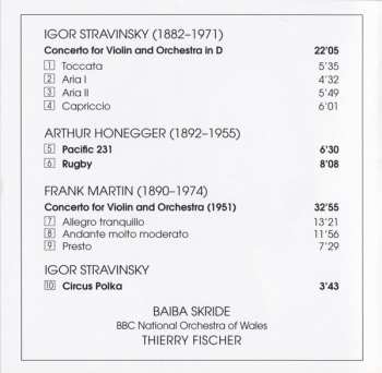 CD Igor Stravinsky: Violin Concertos / Circus Polka, Pacific 231, Rugby