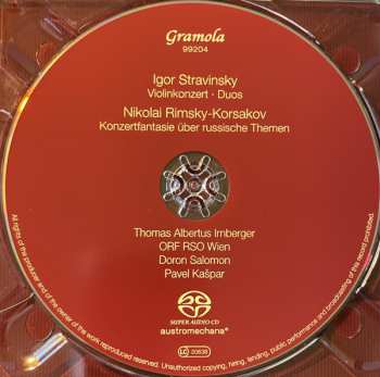 SACD Igor Stravinsky: Violinkonzert . Duos . Fantasie