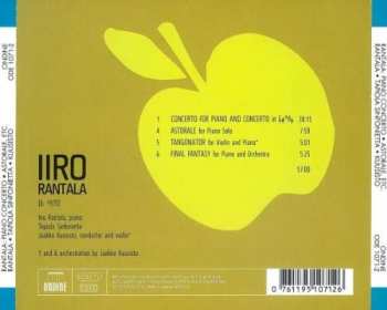 CD Iiro Rantala: Piano Concerto / Astorale / Tangonator / Final Fantasy