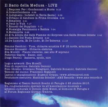 CD Il Bacio Della Medusa: Live