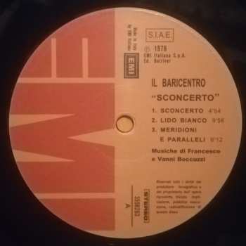 LP Il Baricentro: Sconcerto LTD | NUM