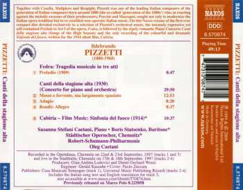 CD Robert-Schumann-Philharmonie: Canti Della Stagione Alta
