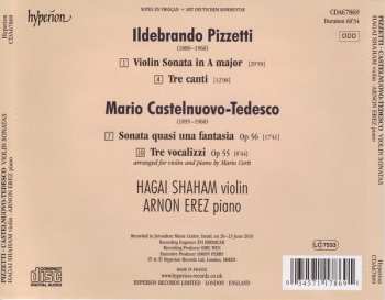 CD Mario Castelnuovo Tedesco: Violin Sonatas