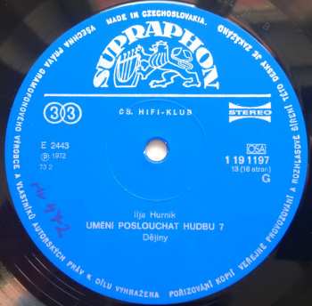 8LP Ilja Hurník: Umění Poslouchat Hudbu (8xLP+BOX+BOOKLET)