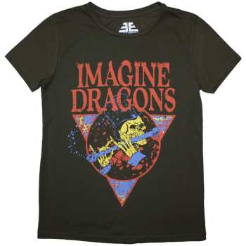 Merch Imagine Dragons: Dames T-shirt Skeleton Flute