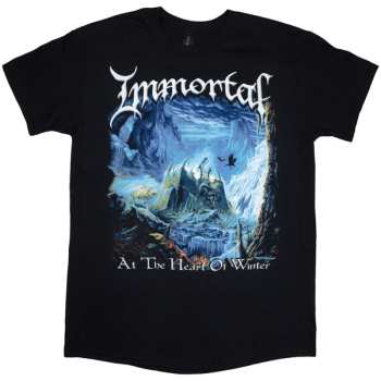 Merch Immortal: Immortal Unisex T-shirt: At The Heart Of Winter (black) (back Print) (small) S