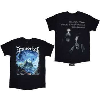 Merch Immortal: Immortal Unisex T-shirt: At The Heart Of Winter (black) (back Print) (small) S