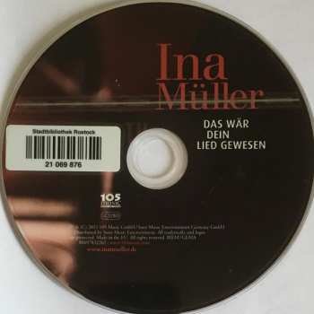 CD Ina Müller: Das Wär Dein Lied Gewesen DIGI