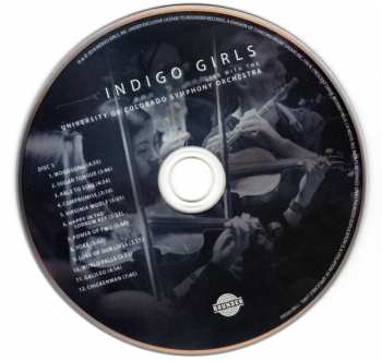 2CD Indigo Girls: Live With The University Of Colorado Symphony Orchestra